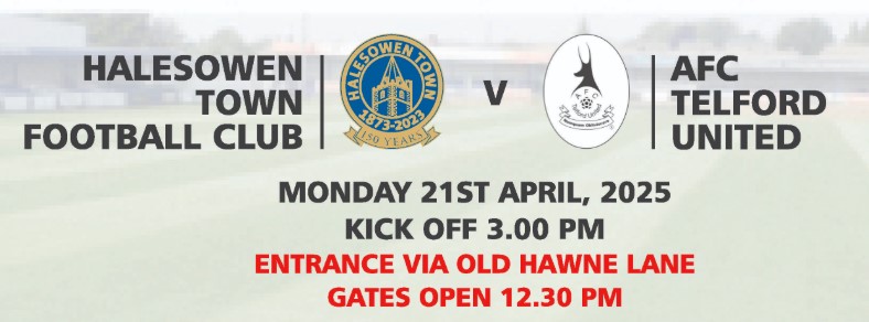 Halesowen Town vs AFC Telford United Halesowen Town vs AFC Telford United